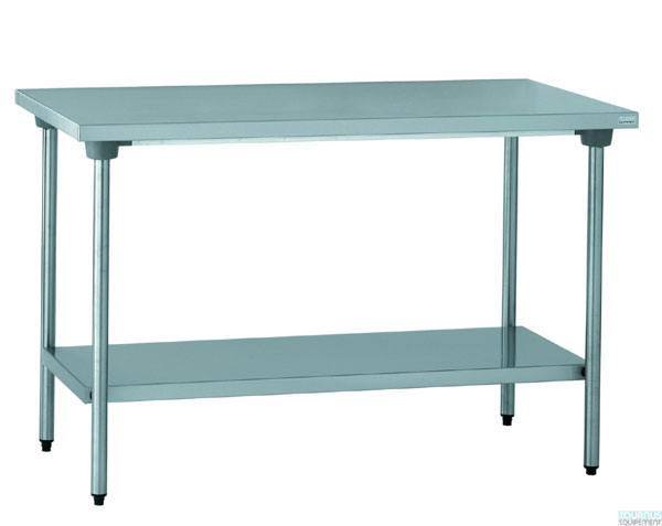 TABLE CENTRALE+ETAGERE INOX 600X600MM