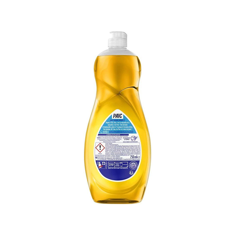 Liquide vaisselle super dégraissant PAIC Citron, flacon de 750 ml