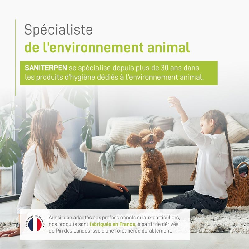 Désinfectant environnement animal SANITERPEN 750 ml