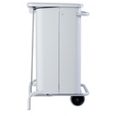 Poubelle de cuisine mobile acier blanc Collecroule ROSSIGNOL