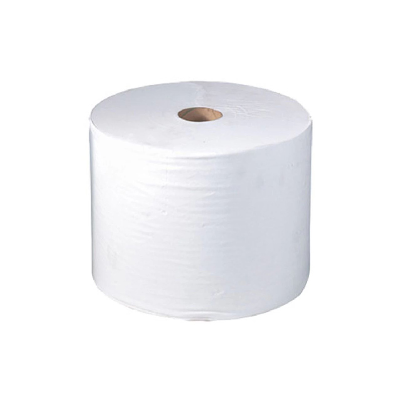 Bobines d'essuyage ouate blanc pur Écolabel 1500 formats x 2