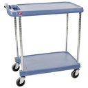 Chariot de service bleu MyCart® 2 nvx Microban® 70,3 x 102,2 cm