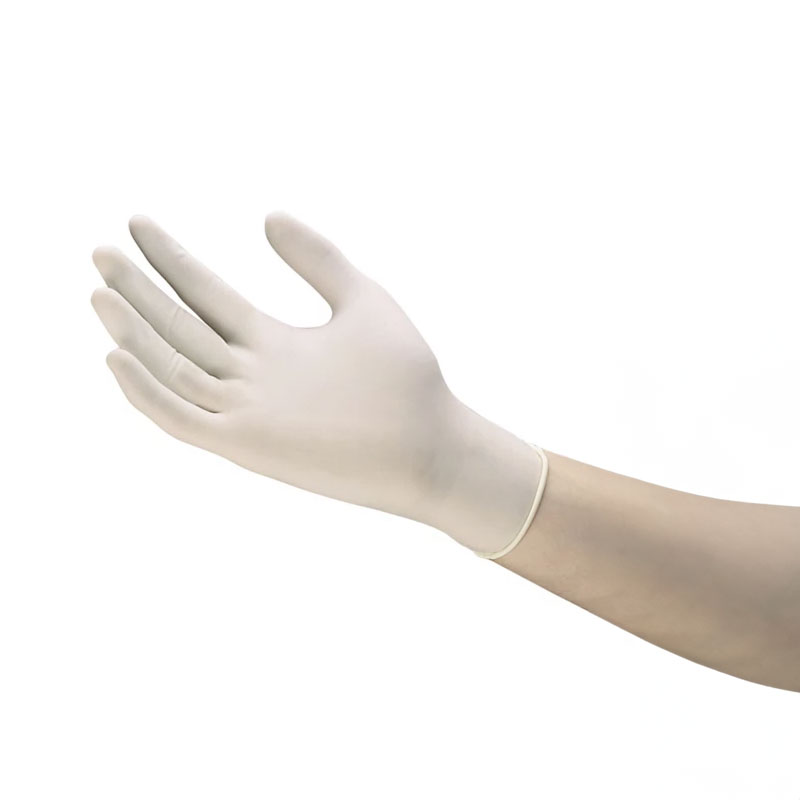 Gants jetables latex non poudré rugueux naturel x 100