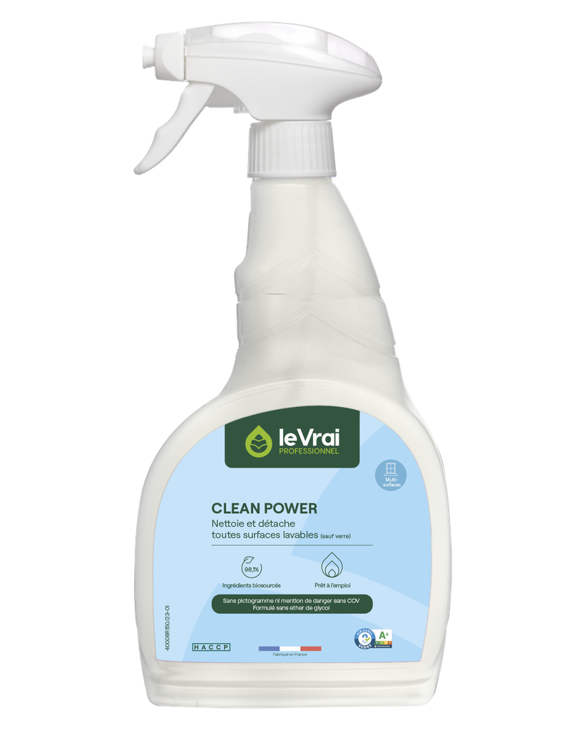 Détachant ultra-puissant Clean Power LE VRAI PROFESSIONNEL 750 ml et 5 L