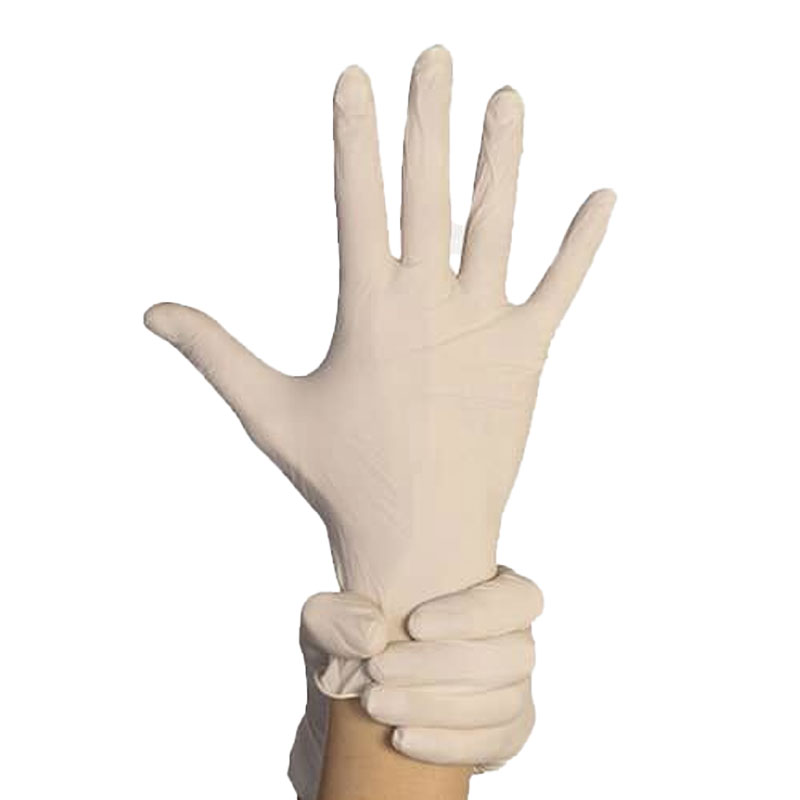 Gants d'examen jetables en latex naturel poudré x 100