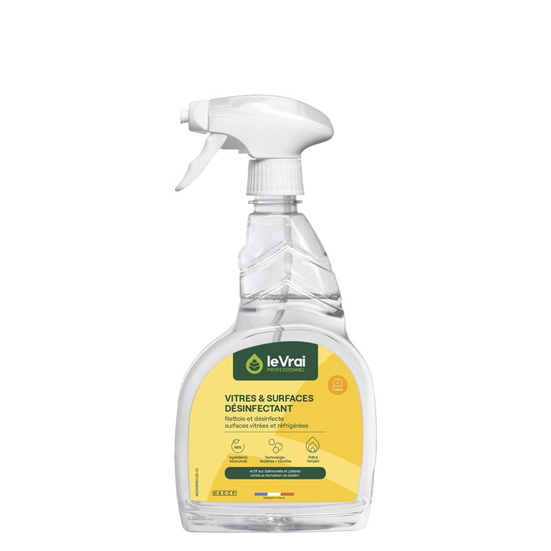 Désinfectant vitres et surfaces VSD LE VRAI PROFESSIONNEL 750 ml et 5 L