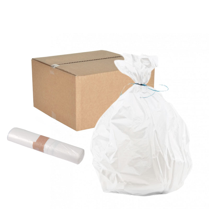 Sacs poubelles 20 L / PEHD blanc 11 µ x 1000