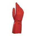 Gants rouges de protection chimique MAPA Vital 180