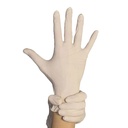 Gants d'examen jetables en latex naturel poudré x 100