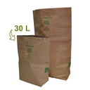 Sacs poubelles papier traité anti-humidité + gaine PE 30L x 10