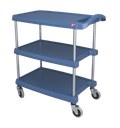 Chariot de service bleu MyCart® 3 nvx Microban® 59,5 x 87,3 cm